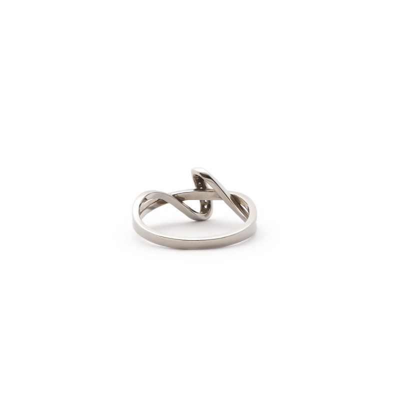 Bague vague Carador en argent 925/000 et oxydes de zirconium