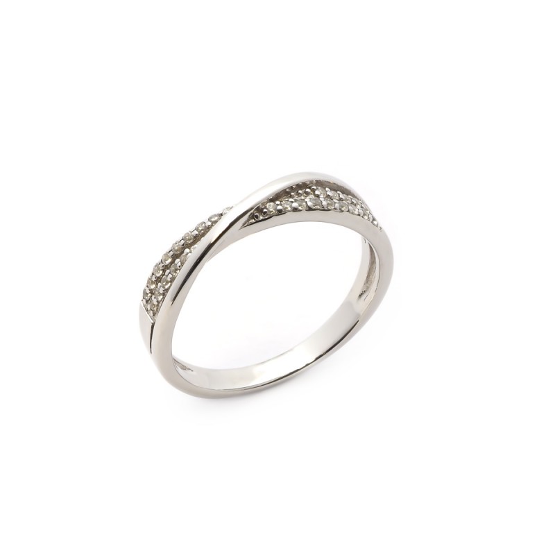 Bague femme Carador en argent avec oxydes de zirconium