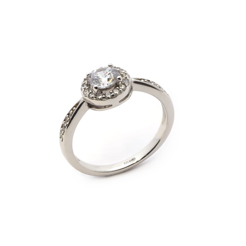 Bague femme Carador en argent avec oxydes de zirconium