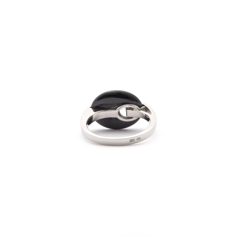 Ultimate Ceramic - Bague Argent 925/000, Céramique Noire et Oxyde de Zirconium