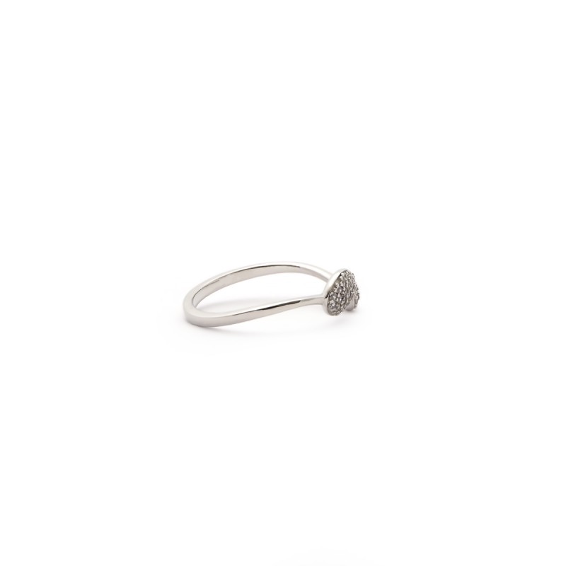 Bague Femme carador argent 925/000 incrustée d'oxydes de zirconium