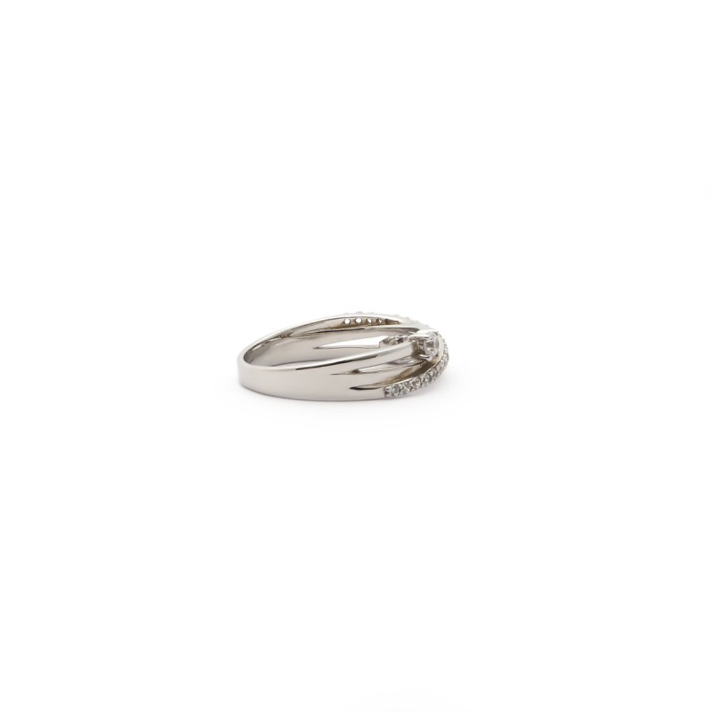 Bague Femme carador argent 925/000 incrustée d'oxydes de zirconium