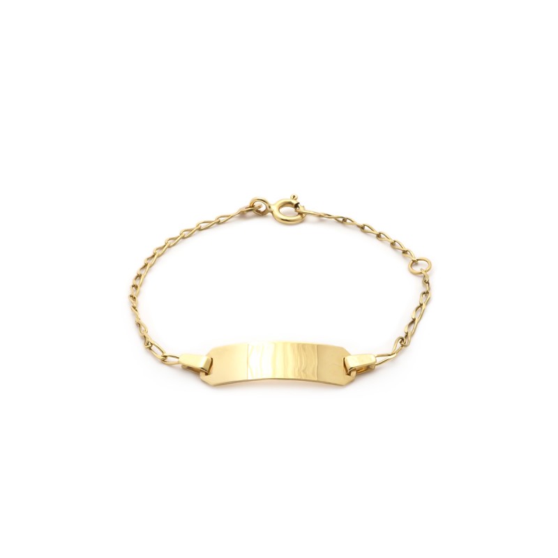 Carador - Gourmette bébé or jaune 375/000 maille cheval