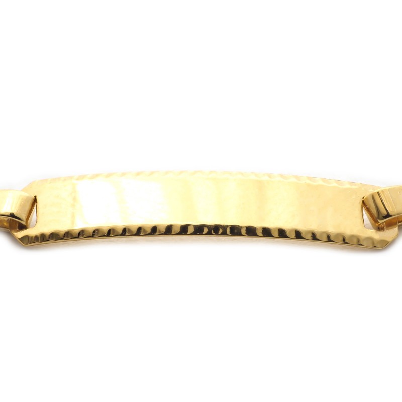 Carador - Gourmette bébé or jaune 375/000 maille baton