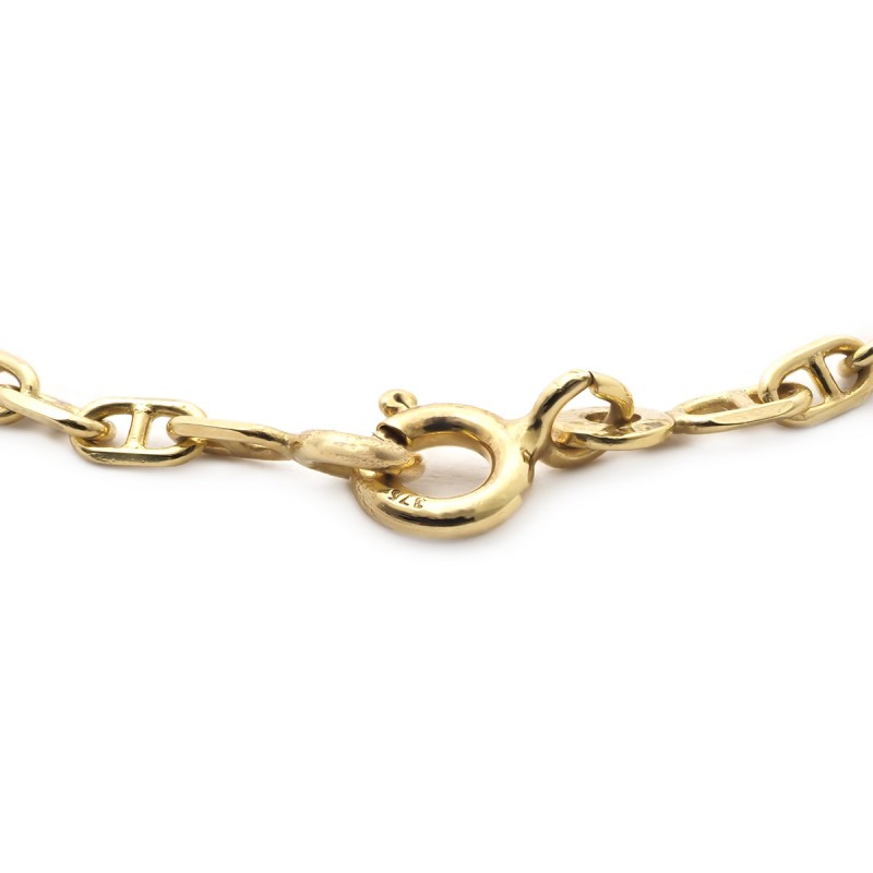 Carador - Gourmette bébé or jaune 375/000 maille marine