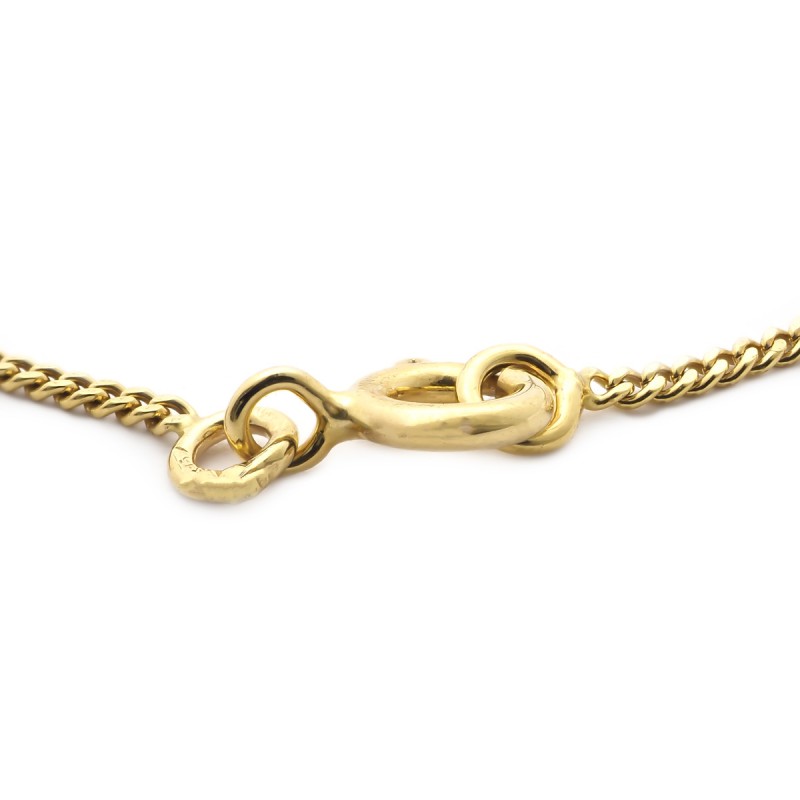 Carador - Gourmette bébé or jaune 375/000 maille gourmette plaque rectangulaire