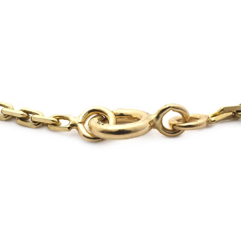 Gourmette identité bébé CARADOR en or 375/000 maille forçat