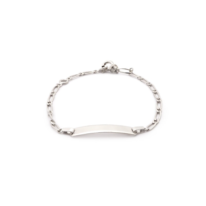 Bracelet Identité enfant Or blanc 375/000