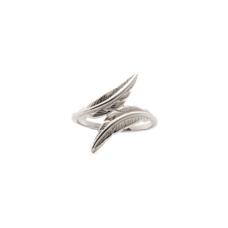 Bague femme Carador en argent 925/000 motif 2 feuilles