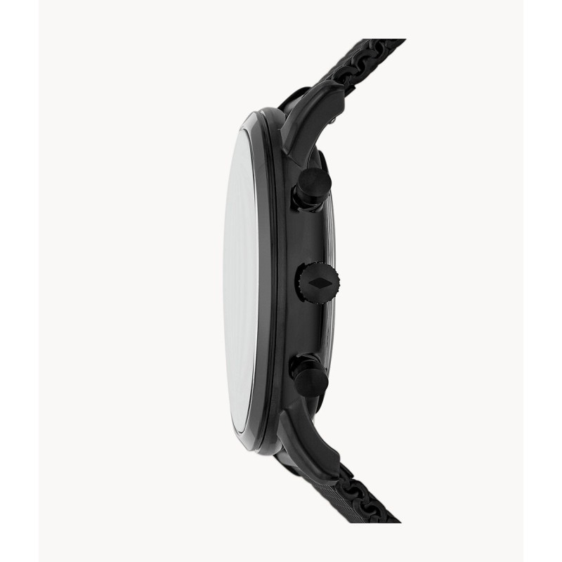 MONTRE HOMME FOSSIL NOIRE MAILLE MILANAISE