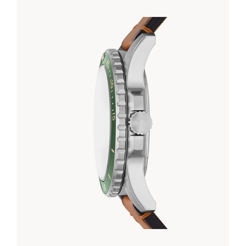 MONTRE HOMME FOSSIL EN CUIR MARRON