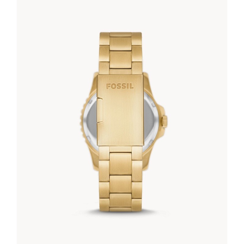 MONTRE HOMME FOSSIL EN ACIER DORE