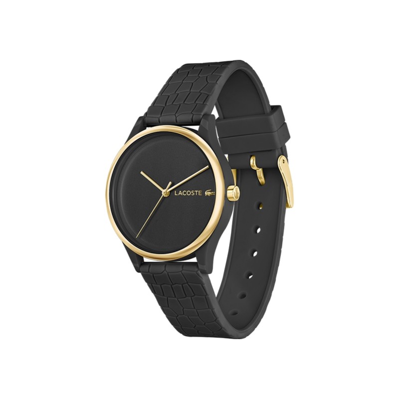 MONTRE FEMME LACOSTE SILICONE NOIR
