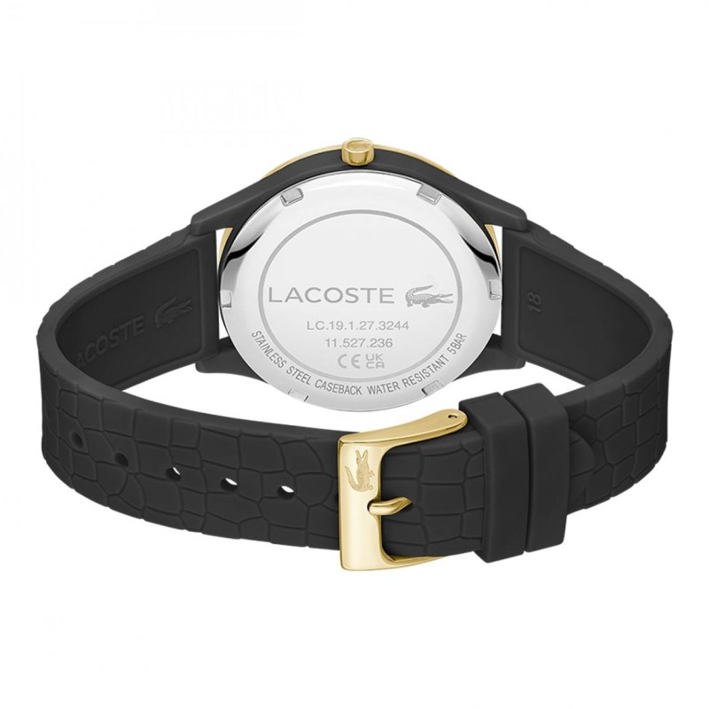 MONTRE FEMME LACOSTE SILICONE NOIR