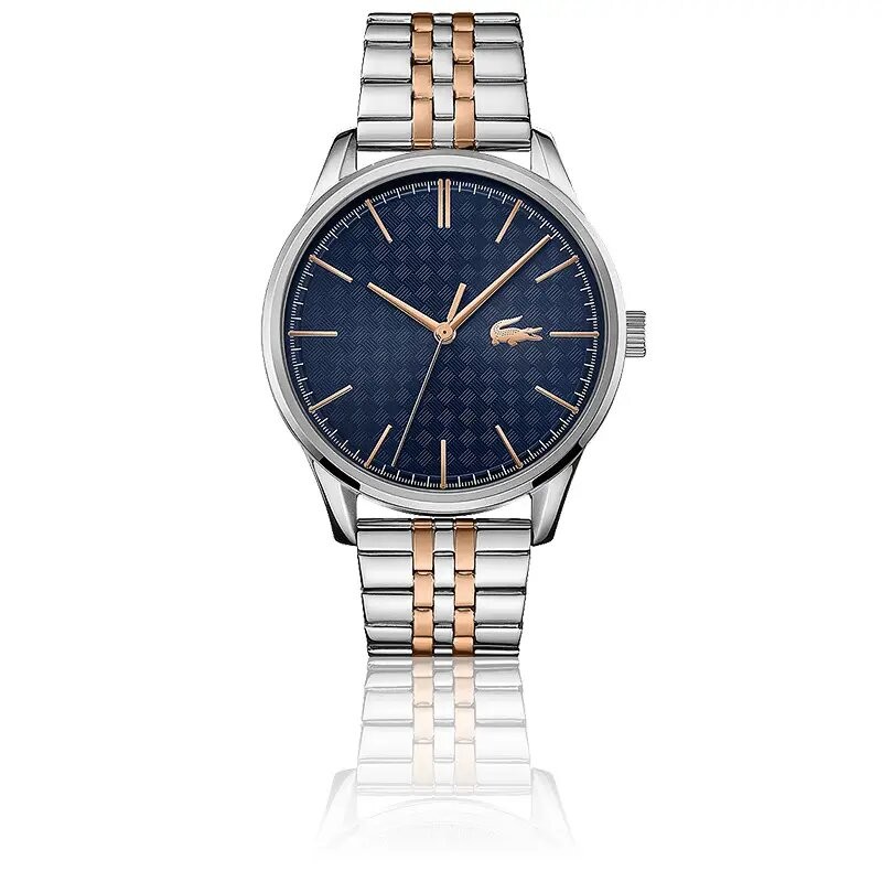 MONTRE LACOSTE HOMME ACIER BICOLORE