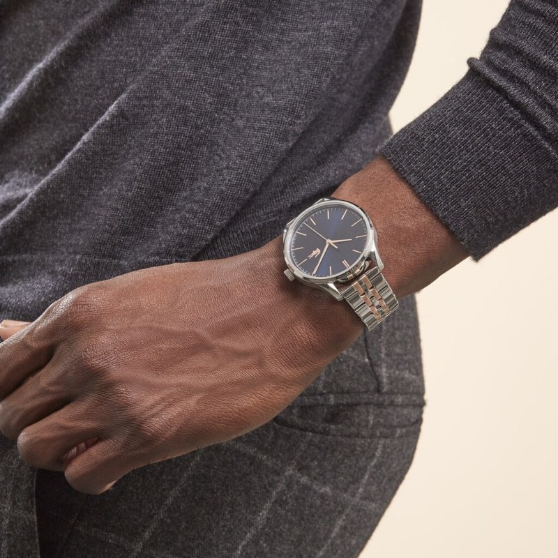 MONTRE LACOSTE HOMME ACIER BICOLORE