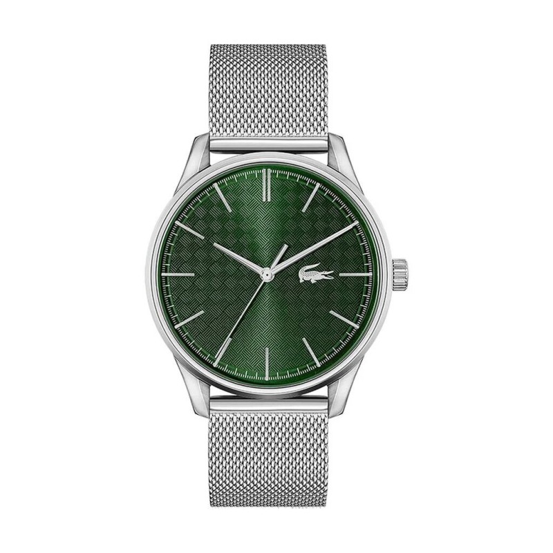 MONTRE LACOSTE HOMME MAILLE MILANAISE CADRAN VERT