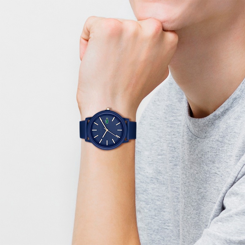 MONTRE LACOSTE HOMME SILICONE BLEU FONCE