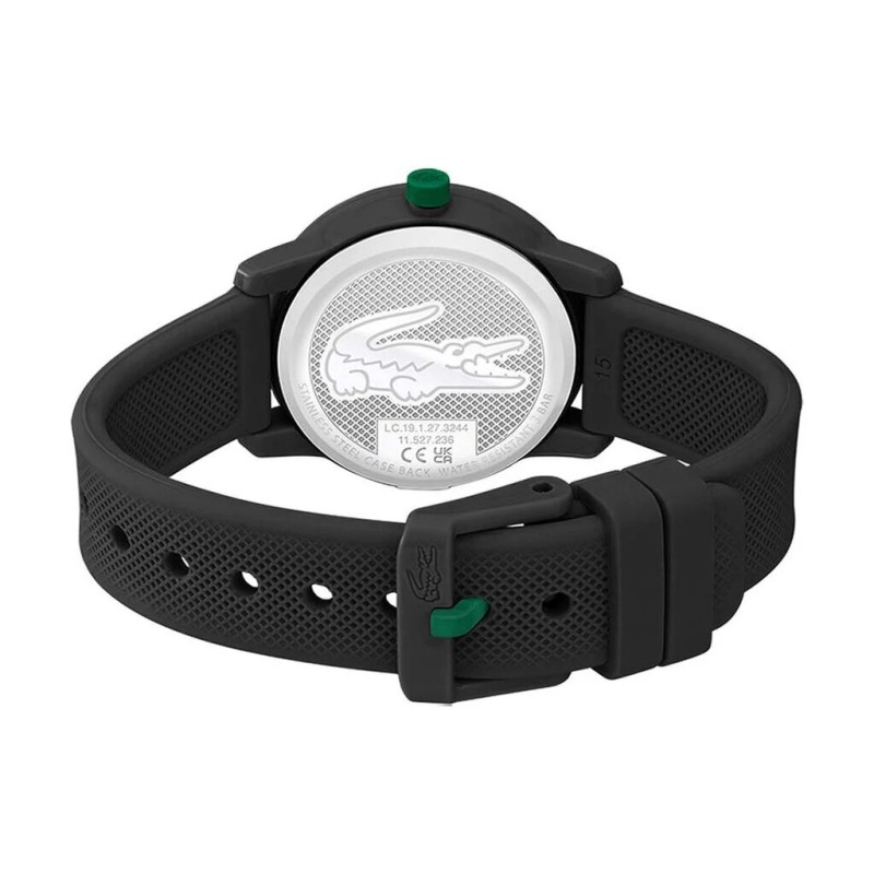 MONTRE LACOSTE ENFANT SILICONE NOIR