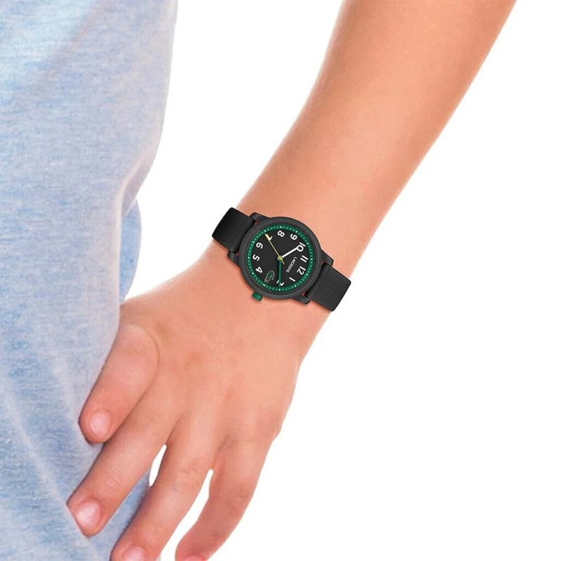 MONTRE LACOSTE ENFANT SILICONE NOIR