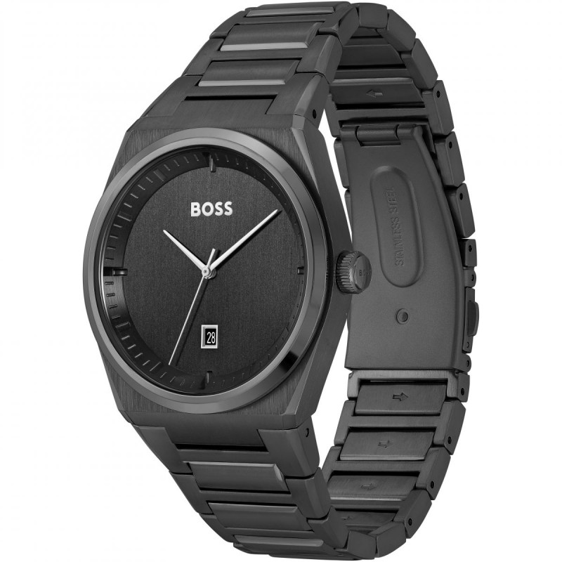 MONTRE HUGO BOSS ACIER NOIRE