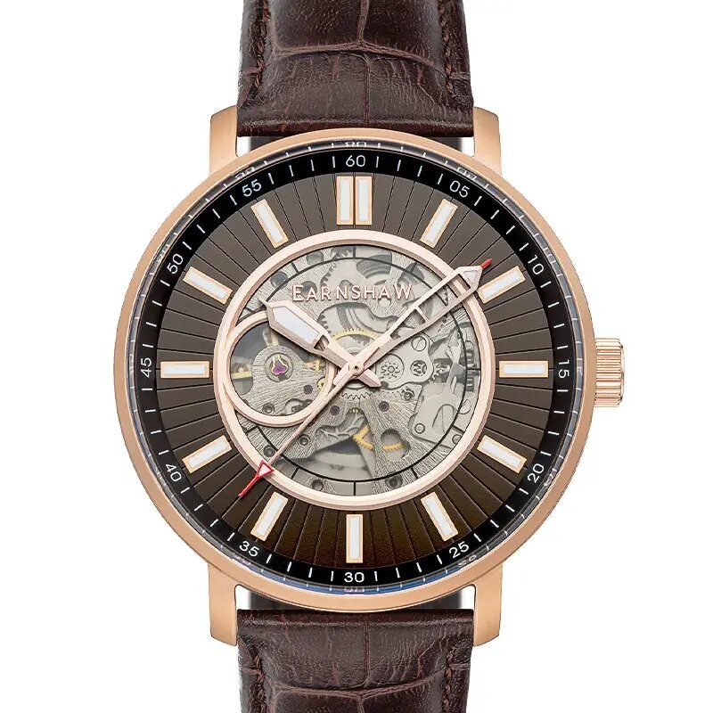 MONTRE THOMAS EARNSHAW HOMME AUTOMATIQUE CUIR
