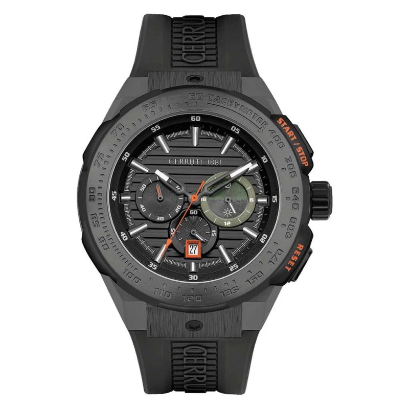MONTRE HOMME CERRUTI SILICONE NOIR