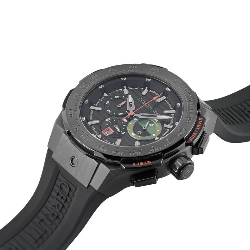 MONTRE HOMME CERRUTI SILICONE NOIR