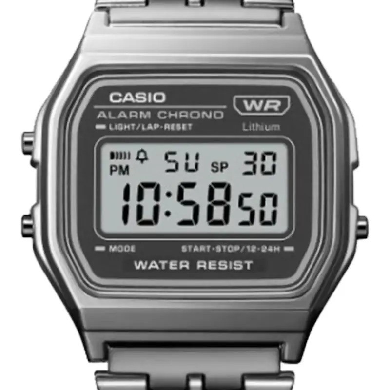 MONTRE CASIO DIGITALE ACIER GRIS HOMME