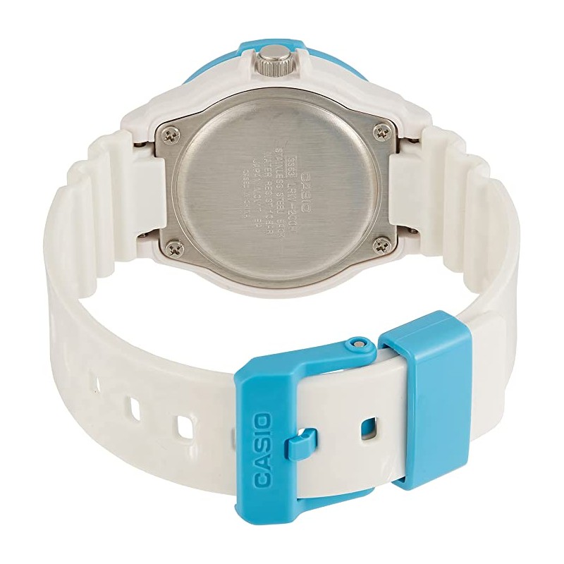 MONTRE CASIO SILICONE BLANC ET BLEU ENFANT