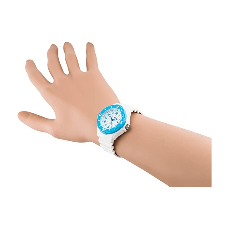 MONTRE CASIO SILICONE BLANC ET BLEU ENFANT