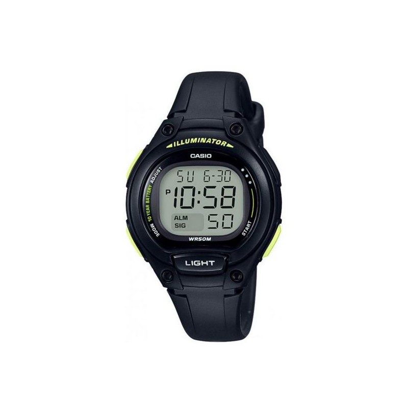 MONTRE CASIO DIGITALE SILICONE NOIR ENFANT