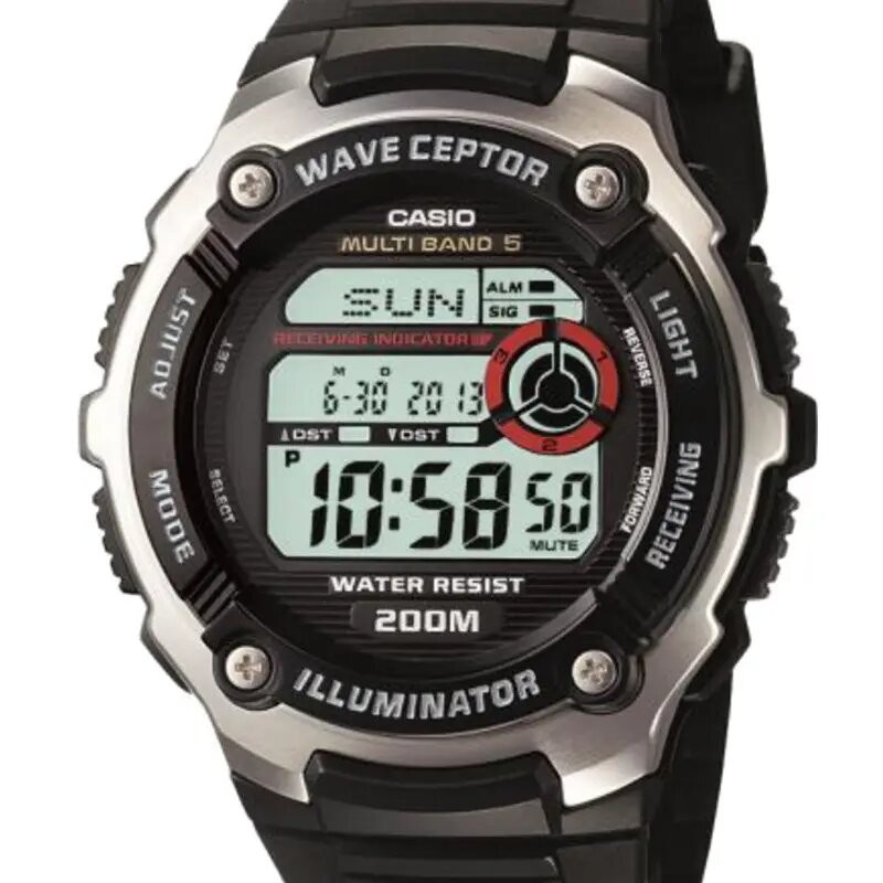 MONTRE CASIO WAVE CEPTOR DIGITALE SILICONE