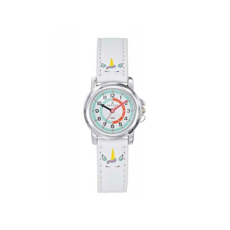 MONTRE CERTUS JUNIOR CUIR BLANC