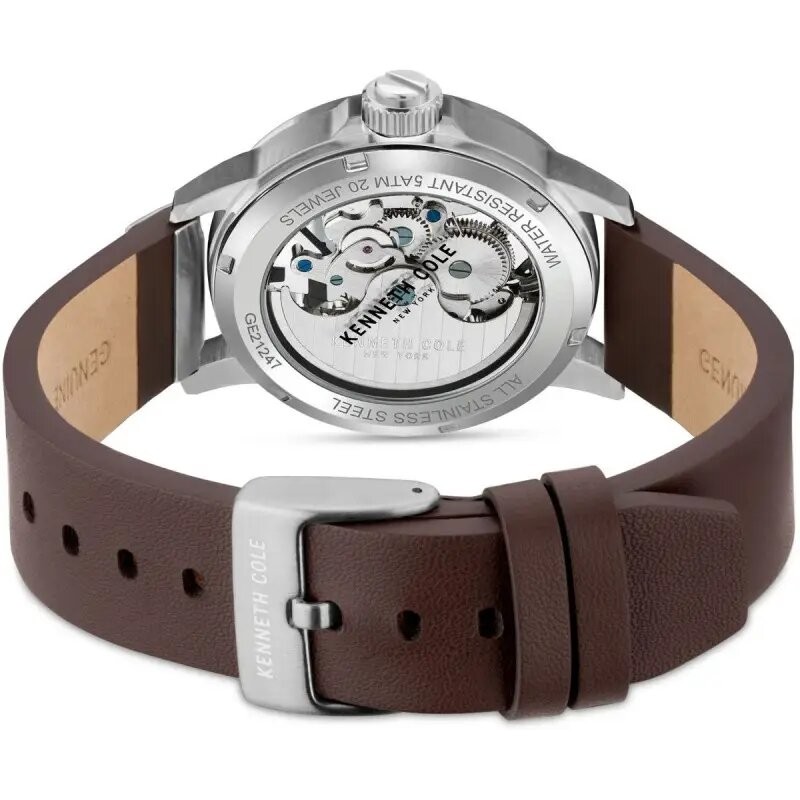 MONTRE KENNETH COLE AUTOMATIQUE BRACELET CUIR
