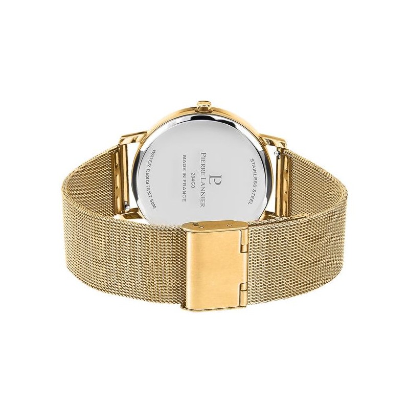 MONTRE PIERRE LANNIER HOMME ACIER DORE