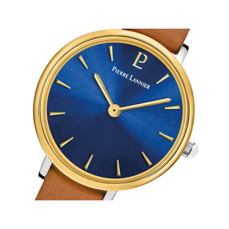 MONTRE PIERRE LANNIER FEMME BRACELET CUIR