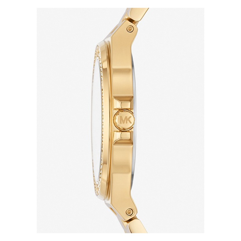 MONTRE MICHAEL KORS FEMME BRACELET DORE ET PIERRES PAVEES