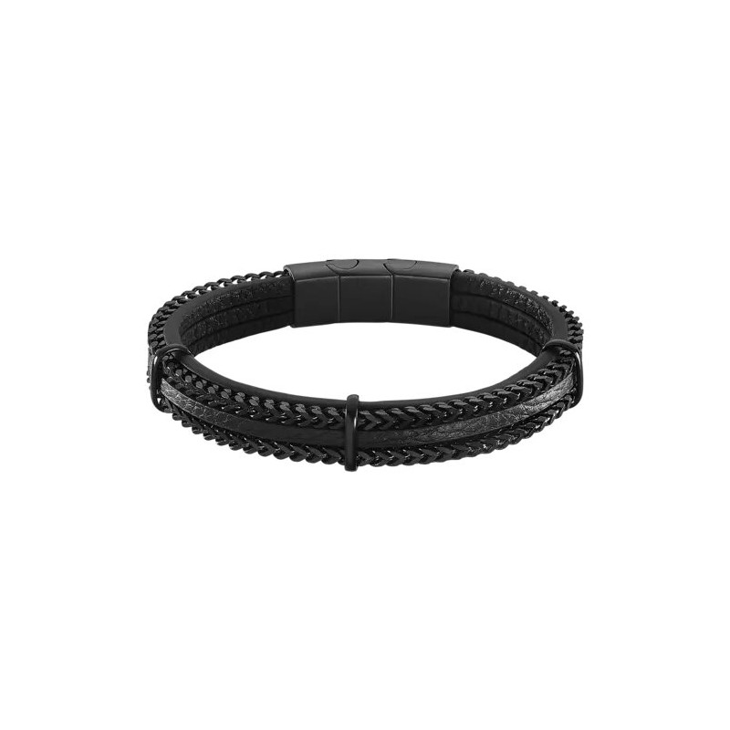 BRACELET HOMME CUIR LOTUS STYLE