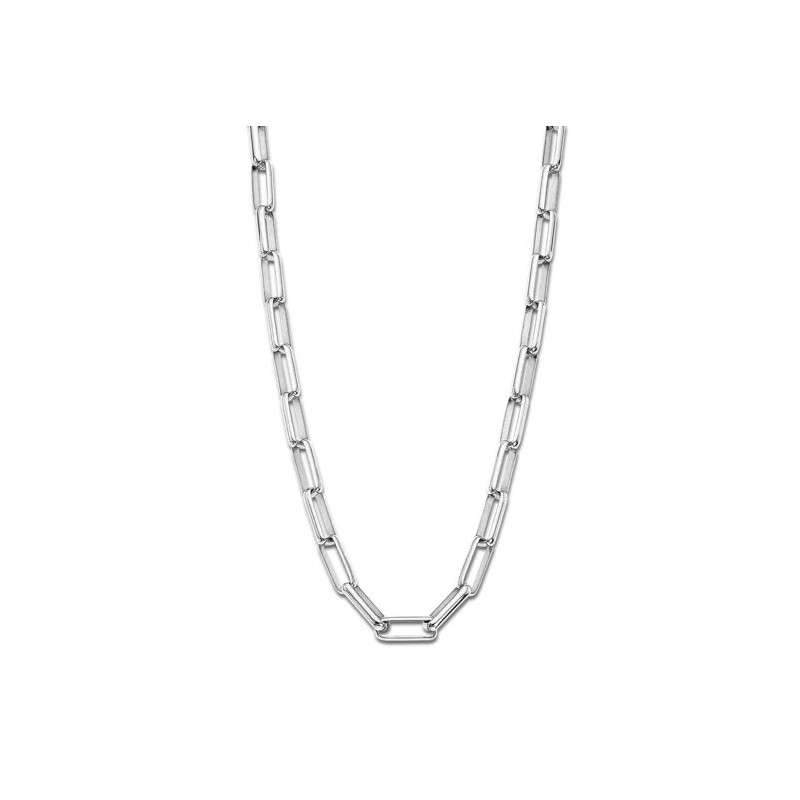 COLLIER FEMME LOTUS STYLE MAILLE ARGENTE