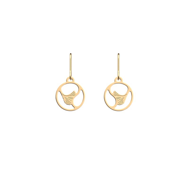 Boucles d'oreilles Les Georgettes Flamenco 16 mm finition dorée