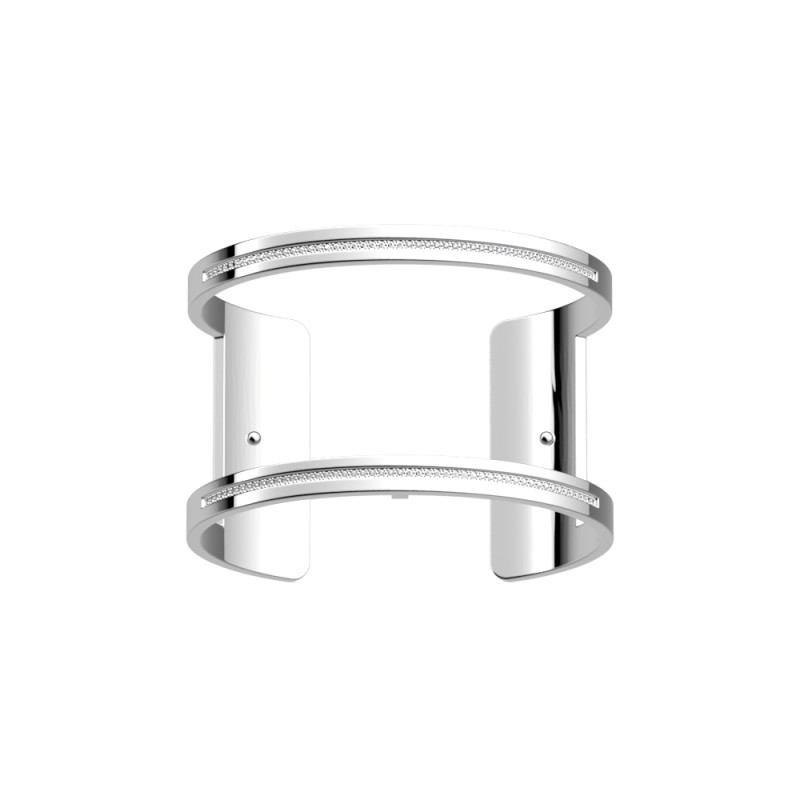 Manchette Les Georgettes Pure Précieuse 40 mm finition argentée