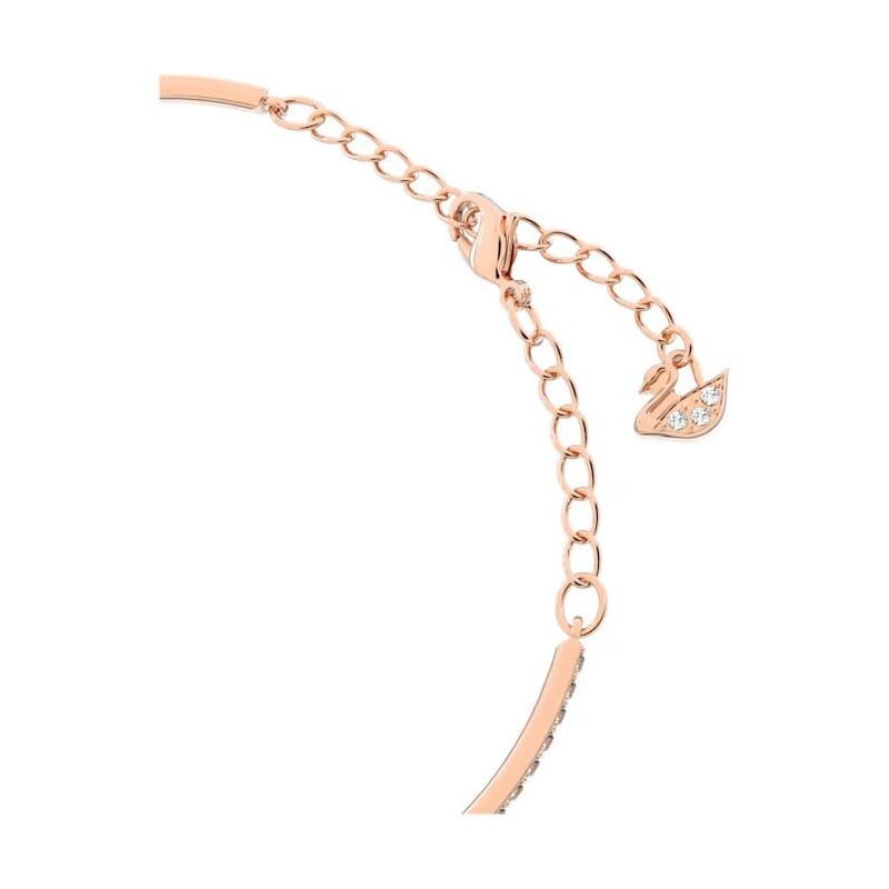 Bracelet Jonc Swarovski femme doré rose pavé de zircone