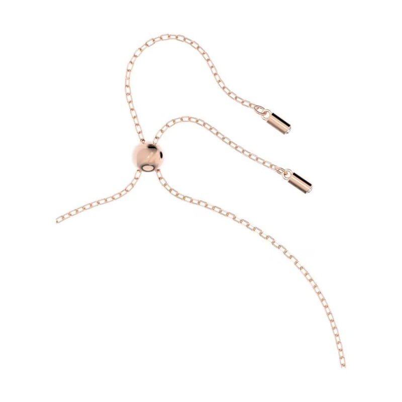 Collier Swarovski femme doré rose