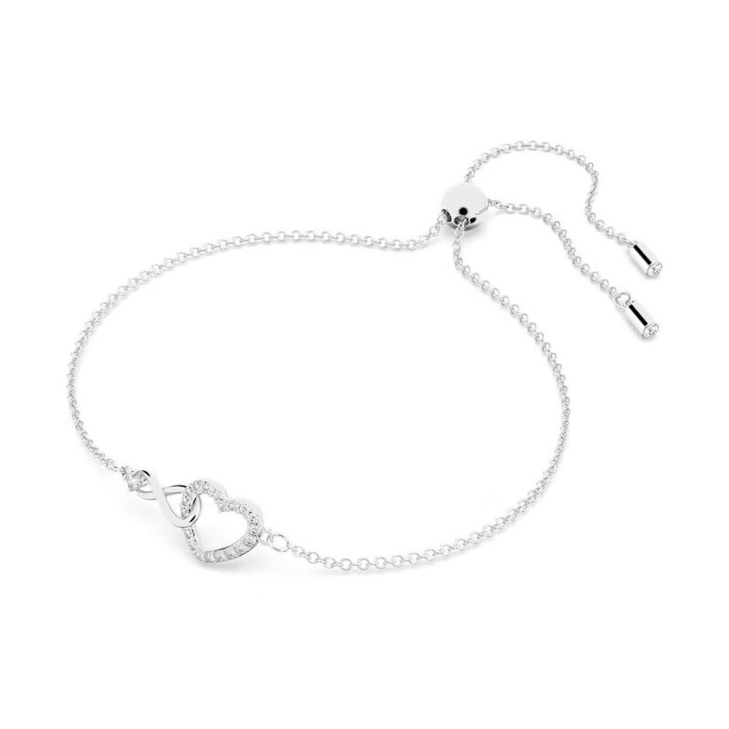 Bracelet Swarovski femme argenté motif coeur