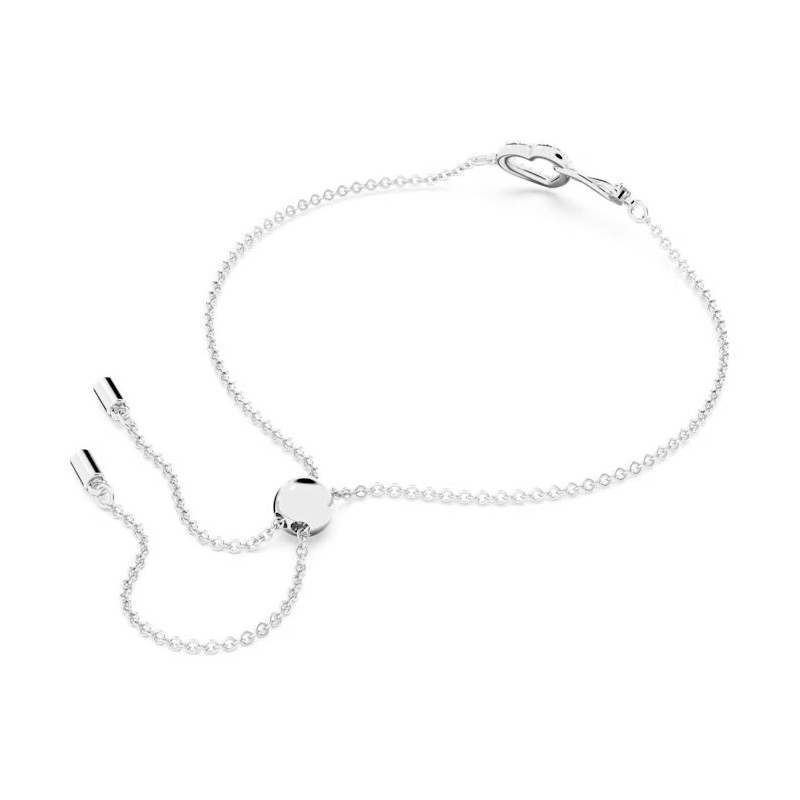 Bracelet Swarovski femme argenté motif coeur
