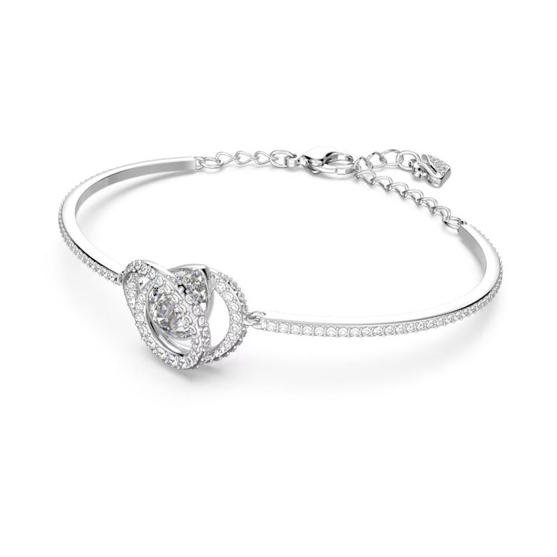 Bracelet Jonc Swarovski femme argenté  pavé de cristaux