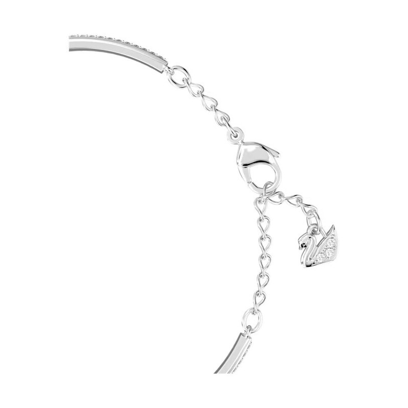 Bracelet Jonc Swarovski femme argenté  pavé de cristaux