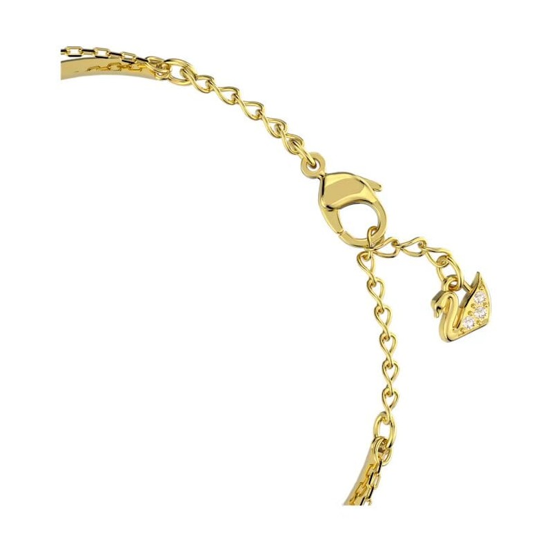 Bracelet Jonc Swarovski femme doré et cristaux verts