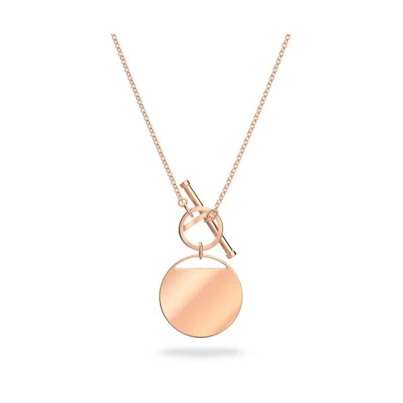 Collier Swarovski femme doré rose